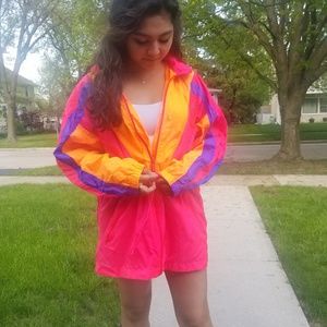 Retro Reebok Sport Neon windbreaker